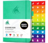 Planificateur Clever Fox - Agenda Personnel pour Booster Productivité, Motivation, Attention, Bonheur de Vie, Succès et Atteindre vos Objectifs - Journal du Quotidien et Hebdomadaire - Émeraude