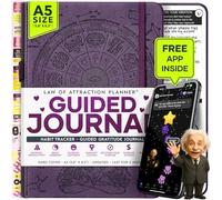 Planificateur d’objectifs et loi de l’attraction - Un parcours de 12 mois pour créer votre vie de rêve - Journal de gratitude personnelle, planificateur de réussite hebdomadaire, tableau de visualisation et organisateur + autocollants