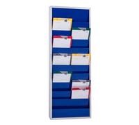 Planificateur d'atelier H1278xL554xP74mm bleu outremer 2 rangées