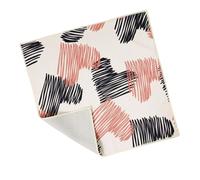 Planificateur de beauté pliable en tissu avec fermeture d'identité et compartiments multiples pour salle de sport, bureau, Line Love, As the pic show