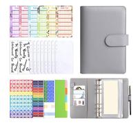 Planificateur de budget 2026 en cuir synthétique - Semainier et quotidien - Carnet de budget mensuel - Pour économiser de l'argent - Pour économiser de l'argent - Planification budgétaire - Pour la