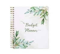 Planificateur de budget - 8,5 x 10,98 pouces, organisateur de factures mensuel pratique | Carnet de planification budgétaire avec 12 pochettes pour le suivi de l'épargne, des dettes et des dépenses