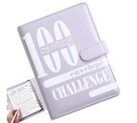 Planificateur de budget - Carnet de défis | Reliure budgétaire | Carnet de défis Savings avec enveloppes, livre de défis économisés, reliure pour économiser de l'argent avec fente pour stylo,
