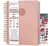 Planificateur de budget et organisateur de factures mensuelles GoGirl - Livre financier mensuel