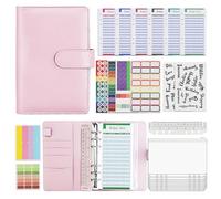 Planificateur de budget & livre de comptes A6 - Planificateur financier efficace avec méthode des enveloppes - Carnet d’épargne avec pochettes pour cash stuffing - Kit de démarrage pour une épargne et