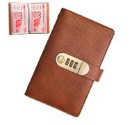 Planificateur De Budget - Organisateur D'argent De 100 Pages Avec Verrouillage Combiné Pour Suivi De L'argent Sécurisé, Style Vintage, Livre D'épargne Pour Les Débutants, Les Étudiants, Le