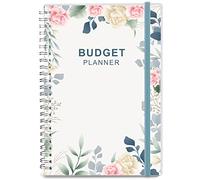 Planificateur de budget - Organiseur mensuel financier avec carnet de suivi des dépenses pour gérer efficacement votre argent, planificateur financier non daté, livre de compte, format A5, floral