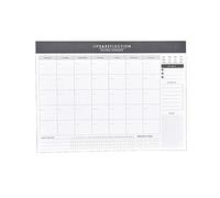 Planificateur de bureau, bloc-notes mensuel, bloc-notes hebdomadaire, feuilles non datées, feuilles hebdomadaires non datées détachables