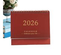 Planificateur de bureau - Petit calendrier mensuel 2026 pour la maison - Planificateur décoratif pour planifier la date, enregistrement quotidien, étudiants, enseignants, gestionnaires, salle d'étude