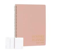 Planificateur de calendrier mensuel - Papier Monthly Plannerr Pad | Calendrier de programmation esthétique 2025, concis organiseur de programmation sans problème pour la liste de contrôle