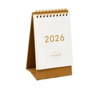 Planificateur de calendrier miniature 2026, blocs-notes combinés, conception permettant d ' économiser de l ' espace, expérience d ' écriture fluide, papeterie de décoration, organisateurs de bureau à