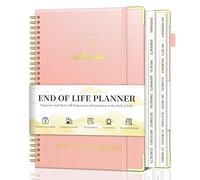 Planificateur de fin de vie, organiseur de planification successorale avec onglets pour personnes âgées, livre de planification funéraire en spirale avec grande police, protège-coins dorés et poche