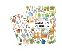 Planificateur de jardin | Journal d'horticulture de 12 mois | Carnet de planification de jardinage pour famille, hommes, agriculteurs, femmes, jardin, cuisine, paysage, balcon, serre surélevée