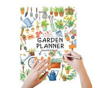 Planificateur de Jardinage, Carnet de Planification Jardin sur 12 Mois, Suivi des Cahier de Planification pour Passionnés Serre Potager surélevé Arrière-cour