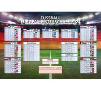 Planificateur de l'Euro de football 2024 Championnat d'Europe en format 91,5x61 Maxi Poster