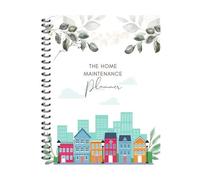 Planificateur de maison portable, planificateur de réparation élégant, 21 x 29 cm, livre de planification avec pages de liste de contrôle, couverture en carton rigide, carnet de bord avec à