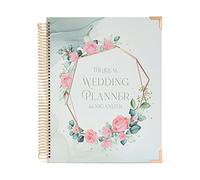 Planificateur de mariage complet à couverture rigide - Agenda de mariage floral - Cadeau de fiançailles pour future mariée