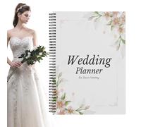 Planificateur de mariage, livre de planification de mariage, Note de liste de contrôle de mariage, Liste de contrôle de l'engagement et organisateur à couverture rigide pour les couples nouvellement e