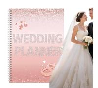 Planificateur de mariage, livre et organisateur de mariage - Planificateur de mariage cible - Compte à rebours Carnet de notes Keepsake pour la réception de cérémonie, la lune de miel, le scrapbooking