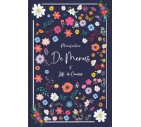 Planificateur de Menus et Liste de Courses: Carnet de 59 semaines de repas à planifier avec liste de courses à emporter - cahier pour menus de la semaine sur un an - Format A5