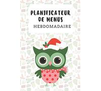 Planificateur de menus: Organiseur de repas sur 52 semaines | Planificateur de menus et liste de courses | Planificateur de repas hebdomadaire | Planifier les repas | Tes menus de la semaine