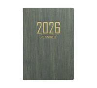 Planificateur de poche 2026 - Carnet de planification A7 en similicuir de poche | Planifier un calendrier papier annuel, suivre la gestion du temps, fixer des objectifs | Tiny Planner Workschool