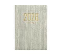 Planificateur de poche 2026 - Carnet de temps compact de 10,6 x 7,8 cm, couverture semblable à du cuir, journal de poche, organiseur de notes quotidiennes | Gestion du budget Travail scolaire