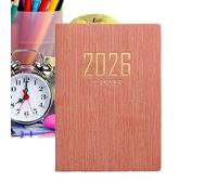 Planificateur de poche 2026 pour sac à main, calendrier en papier de planification A7, 365 jours, version anglaise, planificateurs quotidiens | Pour planifier des objectifs, budgets, travail, école