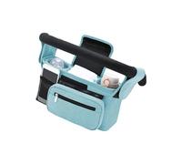 Planificateur de poussette en tissu imperméable développé avec appendice modifiable avec deux possesseurs de tasses et distributeur de lingettes intégré
