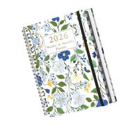 Planificateur de professionnelle 2026, carnet de, notes, taille compacte, systèmes de des tâches, expérience d ' écriture fluide, calendrier hebdomadaire et mensuel