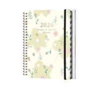 Planificateur de professionnelle 2026, carnet de, notes, taille compacte, systèmes de des tâches, expérience d ' écriture fluide, calendrier hebdomadaire et mensuel