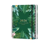 Planificateur de professionnelle 2026, carnet de, notes, taille compacte, systèmes de des tâches, expérience d ' écriture fluide, calendrier hebdomadaire et mensuel