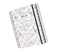 Planificateur de professionnelle 2026, carnet de, notes, taille compacte, systèmes de des tâches, expérience d ' écriture fluide, calendrier hebdomadaire et mensuel