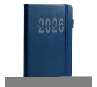 Planificateur de rendez-vous, carnet de planification, 21,6 x 14,5 cm, livre à rayures verticales A5 avec fermeture à sangle, organiseur de mise en page en anglais pour enseignant, étudiant, voyage