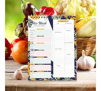 Planificateur de Repas,52 Feuilles Planificateur D'Emploi Du Temps | Bloc-notes De Planification De Repas,Pour Cuisine Réfrigérateur Maison Famille Femmes Hommes Alimentation Saine 20x15