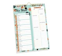 Planificateur de repas - 8.27x5.91x0.59 pouces Organisateur de liste d'épicerie hebdomadaire, 52 feuilles, coussinet de planification des aliments non datée | Organisateur pastel de nourriture et de m