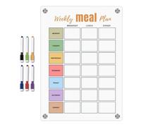 Planificateur de repas hebdomadaire, bloc-notes magnétiques pour liste | Bloc-notes de planification des repas familiaux, notes, tâches, liste de tâches, organisation, bloc-notes magnétique pour
