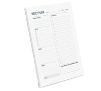Planificateur de repas quotidien avec 60 feuilles de suivi des repas, carnet de notes de suivi d'entraînement, carnet de notes portable de lecture