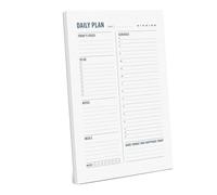 Planificateur de repas quotidien avec 60 feuilles de suivi des repas, carnet de notes de suivi d'entraînement, carnet de notes portable de lecture