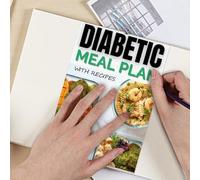 Planificateur de Repas Sain - Guide Alimentaire Sain à Faible IG,Journal De Nutritionnel Avec Tableau Glycémique Pour Adultes Prédiabétiques À La Maison