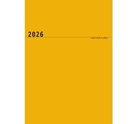Planificateur de semaine 2026: Carnet de notes / Agenda personnel ou Liste des tâches, Jaune (53 semaines), Format XXL
