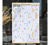 Planificateur de suivi des habitudes - Calendrier d'auto-amélioration - Planificateur hebdomadaire et mensuel de suivi des habitudes | Pour femmes, hommes, , famille, adultes, amis