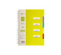 Planificateur de travail avec bordure en spirale renforcée, 25 K, pages sectionnées pour le travail, l'école, les notes B5, carnet ligné en papier épais pour la planification de projets