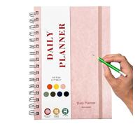 Planificateur d'entraînement, agenda journalier non daté, journal d'entraînement non daté, journal de suivi des habitudes du planificateur d'agenda sans date, carnet de notes A5 utile