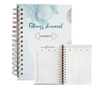 Planificateur d'entraînement de fitness - Journal d'entraînement A5 à couverture rigide, carnet de notes d'haltérophilie, conception structurée et durable | Outil de gestion de routine pour l