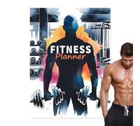 Planificateur d'entraînement pour le quotidien de la forme physique | Journal d'entraînement | Carnet d'exercice de gym | Carnet de planification hebdomadaire mensuel d'entraînement pour adultes