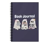 Planificateur d'Halloween - Journal de suivi de lecture portable à double spirale pour planifier des tâches - Organisation d'événements d'Halloween