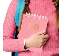 Planificateur d'horaire | Carnet à anneaux 2026 - Format de poche A7 - Carnet d'exercices à souple pour la recherche, le droit et le travail