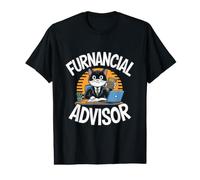 Planificateur Financier Amusant avec Citation de Chat T-Shirt Graphique avec Valeur