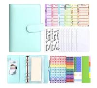 Planificateur financier - Organiseur d'argent hebdomadaire quotidien en cuir PU | Planificateur et organisateur de budgets et factures, pour défi financier en espèces, maison, voyages, hommes et